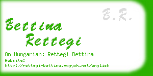 bettina rettegi business card